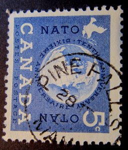 Canada #384 CDS Cancel Pine Falls, MB {ebhs146}