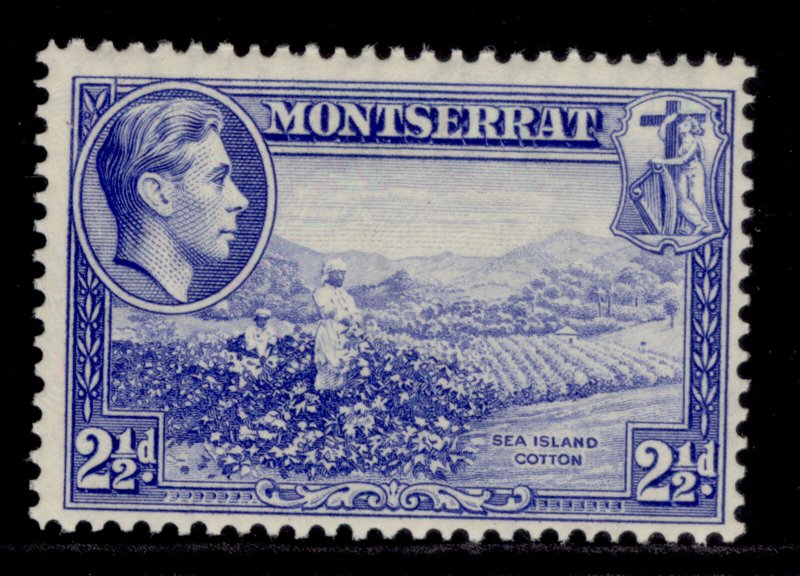 MONTSERRAT GVI SG105, 2½d ultramarine, M MINT. 