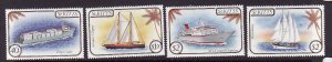 St. Kitts-Scott#165-8-Unused NH set-Ships-1985-
