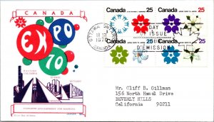 Canada 1970 FDC - EXPO '70 - Ottawa, Ont - J3978