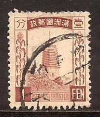 Manchukuo  #  24  used