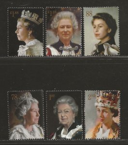 GREAT BRITAIN SC# 3191-96 VF/MNH