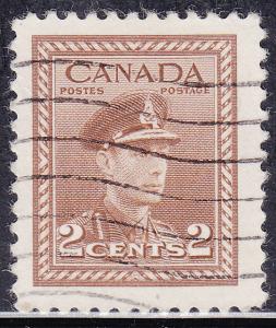 Canada 250 King George VI WWII War 2¢ 1942