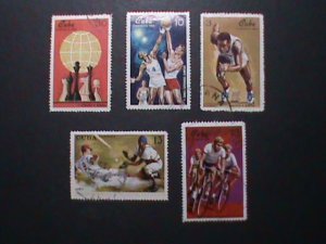​CUBA 1969-SPORTS EVENTS  USED STAMP-VF WE SHIP TO WORLD WIDE & COMBINED