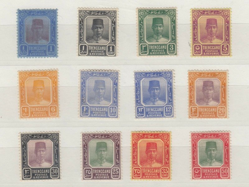 Malaya Trengganu Collection Of 12 Values SG23/41 J7133