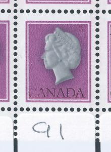 ** Rare ** Canada #791a Varieties in rows 9 & 10 MNH **Free Shipping**