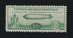 US C18 50c Century of Progress Airmail Mint VF-XF OG H SCV $50