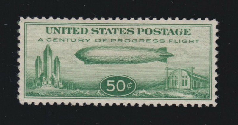 US C18 50c Century of Progress Airmail Mint VF-XF OG H SCV $50