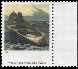 #3236j 32c American Art Winslow Homer 1998 Used