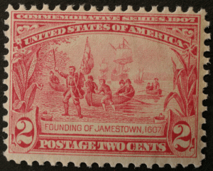 United States #329 Jamestown Expo MNH