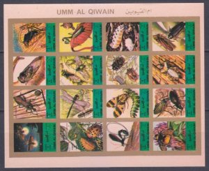 1972 Umm Al Qiwain 1354b-1369bZB Insects 45,00 €