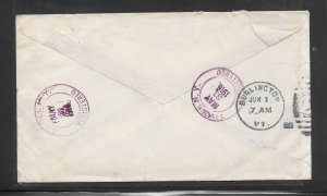 Just Fun Cover #Q6 & 2 cent Wash Registered Cover TIVOLI NY MAY/31/1916 (my2676)