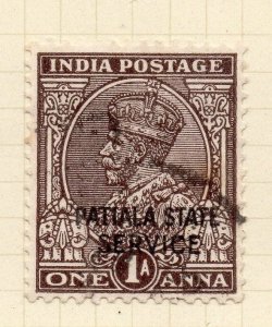 Indian States Patiala 1935-39 Early Issue Fine Used 1a. Optd 075649