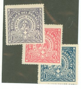 Paraguay #B1-3 Unused Single (Complete Set)