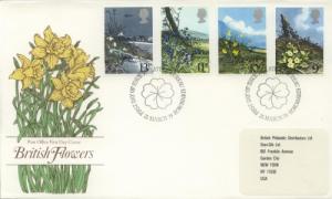 1979 Great Britain British Wild Flowers (Scott 855-8) FDC