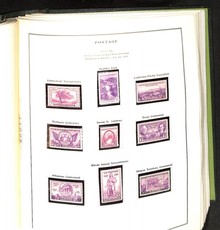 United States Scott National Stamp Album, 1846-1987, Much Mint NH 