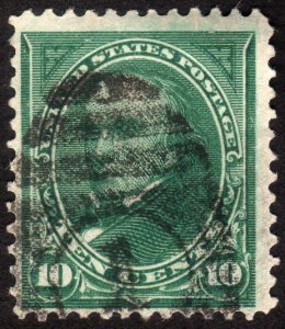 1895, US 10c, Webster, Used, Sc 273