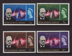 1966 Br Antarctic Terr Churchill Set Unmounted Mint SG16/19