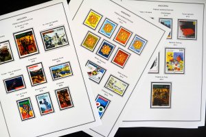 COLOR PRINTED ANDORRA [FRENCH] 1931-2020 STAMP ALBUM PAGES (100 illustr. pages)