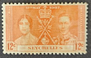 Seychelles 1937 SG133 MNH 12c. Coronation