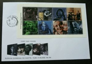 Finland 100 Years Of Cinema Movies 1996 Dance Love Rabbit Soldier Artist (FDC)