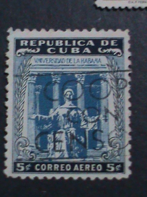 ​CUBA  3 ALMOST 80 YEARS OLD- VERY OLD USED CUBA-STAMP WE SHIP TO WORLD WIDE