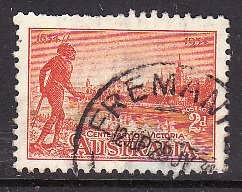 Australia-Sc#142-used 2p vermilion Tribesman-1934-