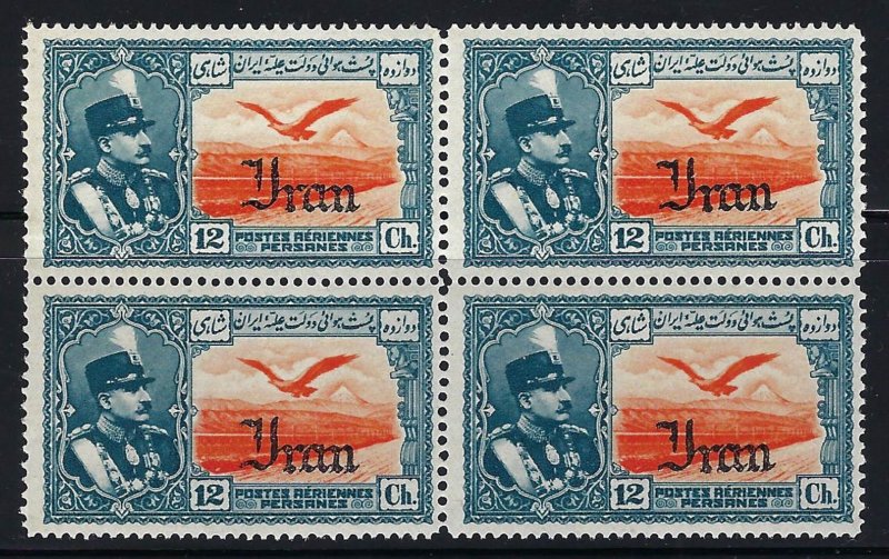 Persia/Iran 1935 Block of 4