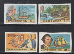 Burkina Faso # 474-477, Captain Cook, Mint NH, 1/2 Cat.