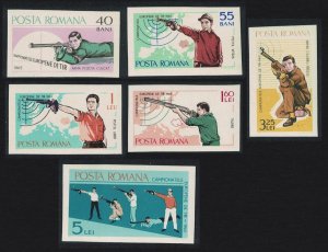 Romania European Shooting Championship 6v Imperf 1965 MNH SG#3280-3285