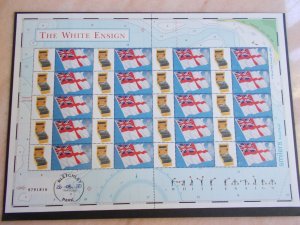 GB Bletchley Park Enigma Machine on White Ensign Smiler Sheet Ltd Edition 26/50
