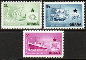 Ghana Sc #14-16 MNH