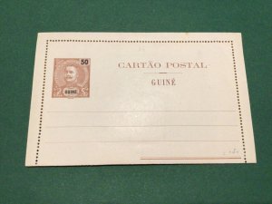 Portuguese Guinea vintage unused air letter  airmail stamps postal cover 62447