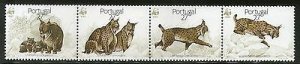 Portugal 1988 WWF Iberian Lynx Wild Life Animal Fauna 4v Sc 1716-19 MNH # 060