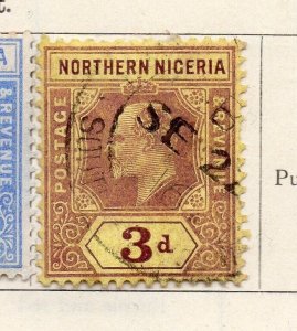 Northern Nigeria 1910 Early Issue Fine Used 3d. NW-270330