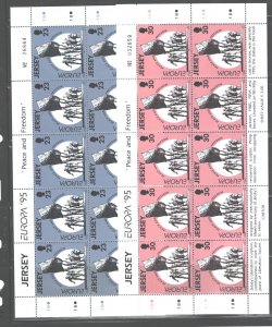 JERSEY 1995 EUROPE #708-709 MNH; 1 set=$0.35