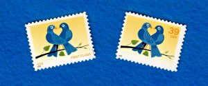 3976 & 4029 True Blue (CENTER STAMPS) 39¢  CLEAR PERFS)  MNH Sweet!!!!