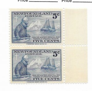 Newfoundland #252 Pair MNH - Stamp