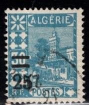 Algeria - #69 Mosque of Sidi Abd-er-Rahman Surcharged - Used