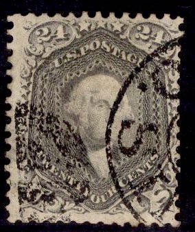 US Stamp #70 24s Red Lilac Washington USED SCV $300