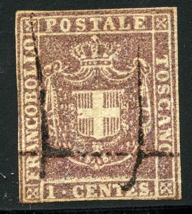 ITALY STATE TUSCANY SCOTT#17 SAS# 17 CUT CLOSE USED AS SHOWN