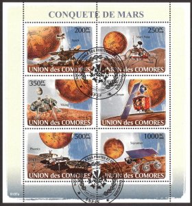 Comoros 2008 Space Mars Sheet Used / CTO
