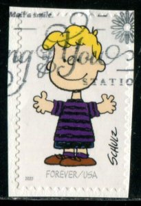 5726h US (60c) Charles M Schulz - Schroeder SA, used on paper