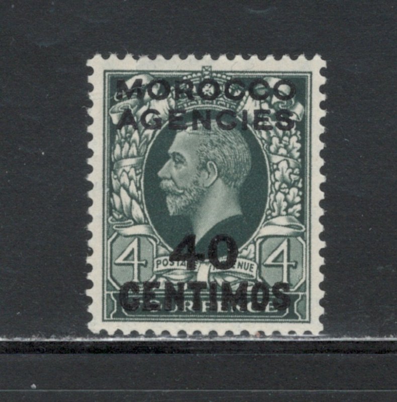 Great Britain Offices Morocco 1930 Surcharge 40c on 4p Scott # 66 MH