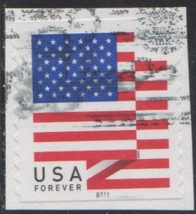 5261 - (.50) Forever Flag pnc1 #B111 used vf. on piece