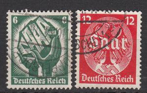 Germany - 1934 SAAR Plebiscite Sc# 444/445 (5929) 