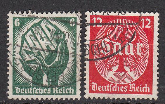 Germany - 1934 SAAR Plebiscite Sc# 444/445 (5929) 