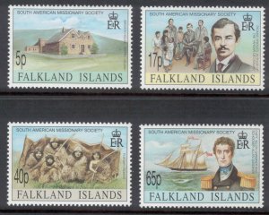 FALKLAND ISLANDS 1994 Missionary Society; Scott 620-23, SG 723-26; MNH