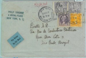 86121 - USA - POSTAL HISTORY - Airmail cover to BRAZIL - $1,17 tariff 1932