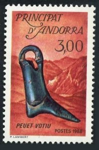 Andorra Fr 361,MNH.Michel 388. Shoemaker's Last from Roc de I'Oral,1988.